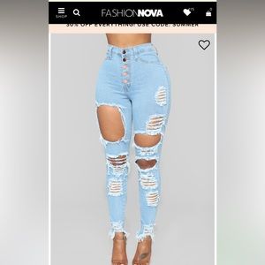 High waisted fashion nova jeans